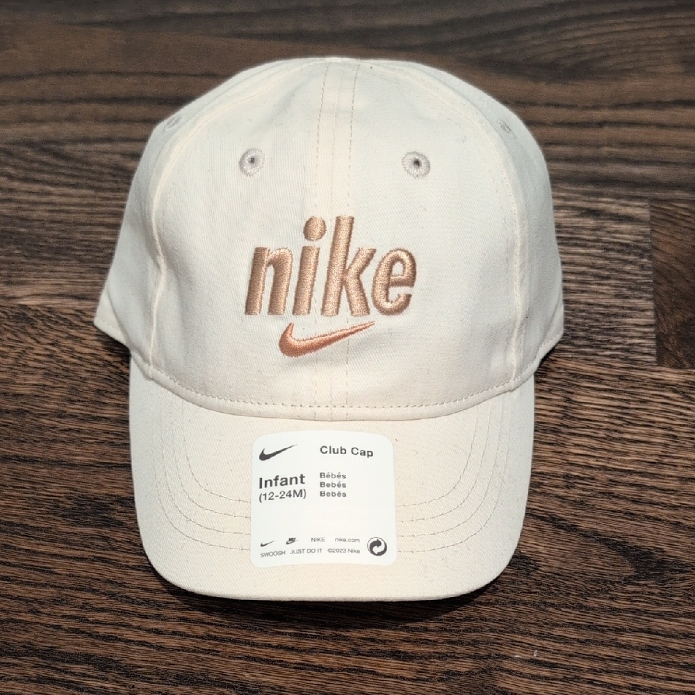 Nike Cream Infant Cap with Tan Logo